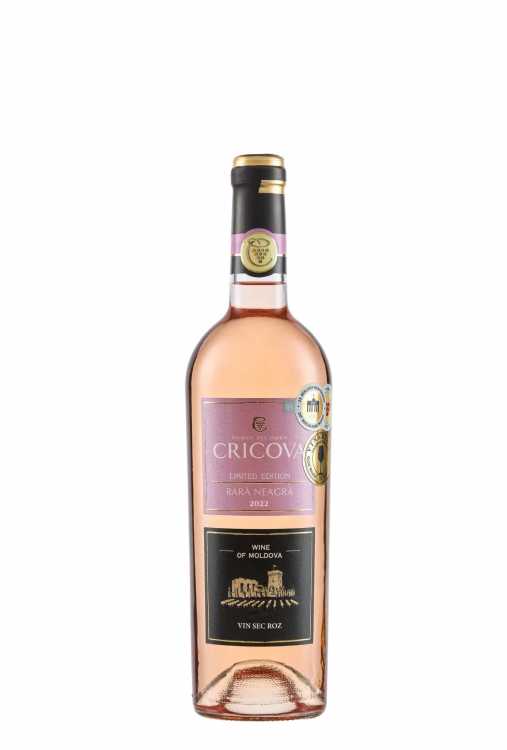 Вино «Rara Neagra» розовое 2022 Limited Edition, Cricova. 0,75