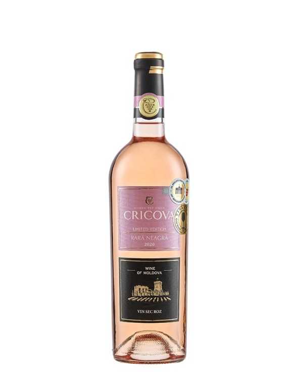 Вино «Rara Neagra» розовое 2022 Limited Edition, Cricova. 0,75