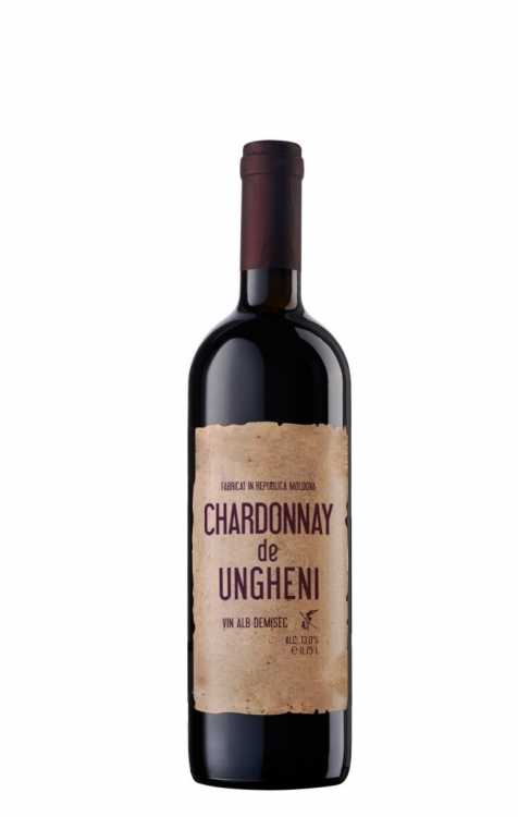 Вино «Chardonnay de Ungheni» полусухое. 0,75