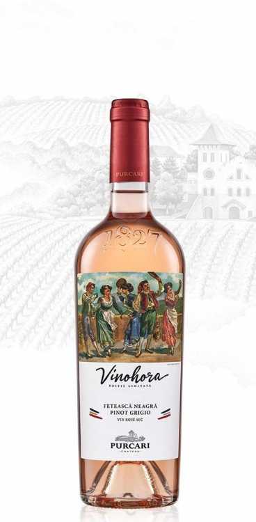 Вино «Vinohora» 2023 Feteasca Neagra - Pinot Grigio розовое, Purcari. 0,75 Вино «Vinohora» 2023 Feteasca Neagra - Pinot Grigio розовое, Purcari. 0,75
