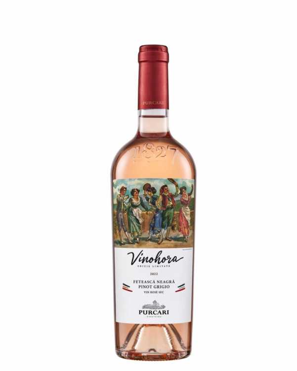 Вино «Vinohora» 2023 Feteasca Neagra - Pinot Grigio розовое, Purcari. 0,75 Вино «Vinohora» 2023 Feteasca Neagra - Pinot Grigio розовое, Purcari. 0,75