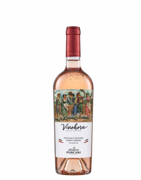 Вино «Vinohora» 2023 Feteasca Neagra - Pinot Grigio розовое, Purcari. 0,75 Вино «Vinohora» 2023 Feteasca Neagra - Pinot Grigio розовое, Purcari. 0,75