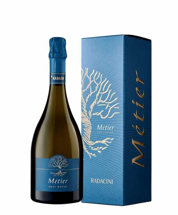 Шампанское «Metier» брют натюр, Radacini. 0,75 в коробке