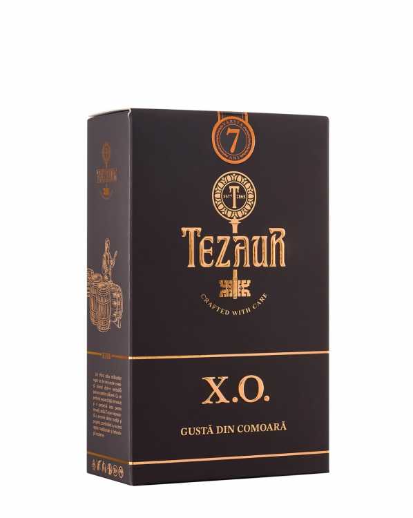 Коньяк «Tezaur» XO 7 лет. 0,5 в коробке.