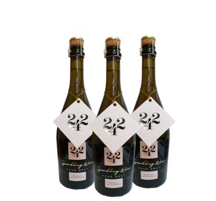 Шампанское «242» Pinot Noir, розовое брют, KVINT. 0,75