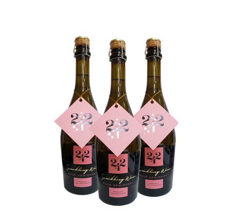 Шампанское «242» Pinot Noir, розовое полусладкое, KVINT. 0,75