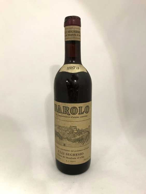 Вино "Barolo F.lli Seghesio Perno di Monforte d'Alba" 1973 года.