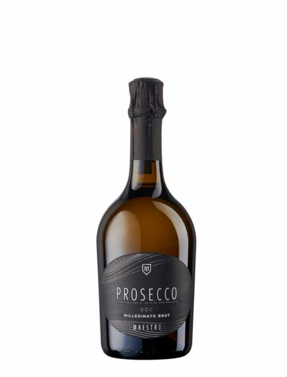 Шампанское «Prosecco» 2024 DOC, брют белое, Maestro. 0,75