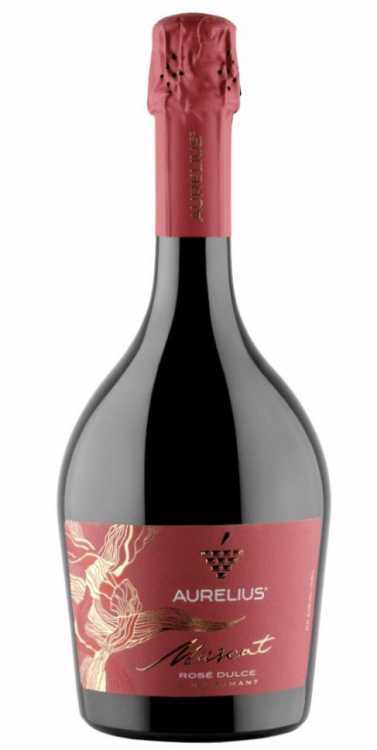 Шампанское «Aurelius» Muscat, розовое сладкое. 0,75