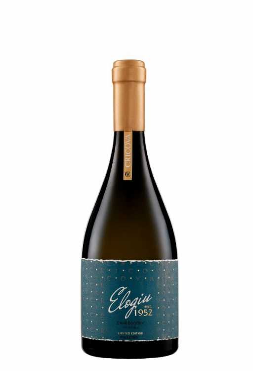 Вино «Chardonnay» 2022 Elogiu, Cricova. 0,75
