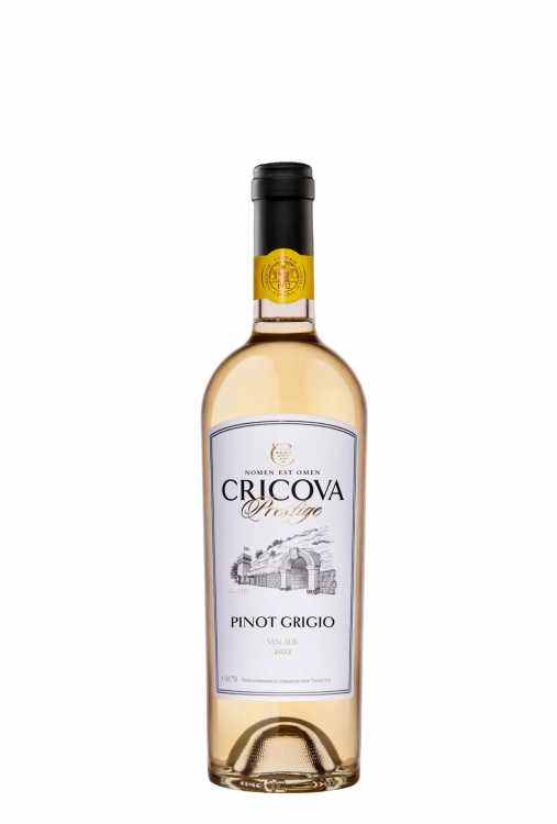 Вино «Pinot Grigio» 2022 Prestige, Cricova. 0,75