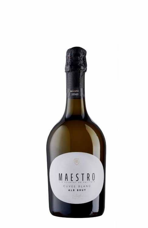 Шампанское «Maestro» 2021 Cuvee Blanc, брют белое. 0,75