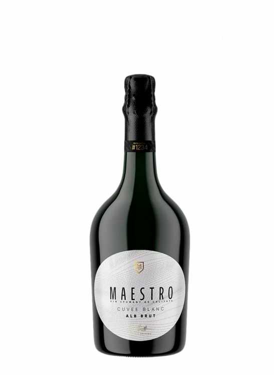 Шампанское «Maestro» 2021 Cuvee Blanc, брют белое. 0,75