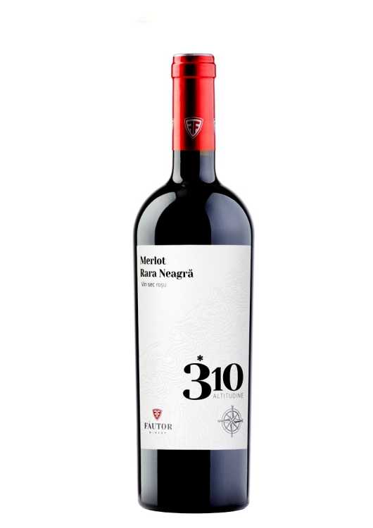 Вино «310 Altitudine» 2022 Merlot - Rara Neagra, Fautor. 0,75