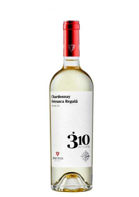 Вино «310 Altitudine» 2022 Chardonnay - Feteasca Regala, Fautor. 0,75